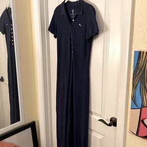 Tommy Bahama Polo Style Short Sleeve Dress Size XS Very Long